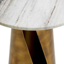 White Marble Side Table Nuova