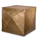 Brass Faceted Side Table Maratea