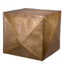Brass Faceted Side Table Maratea