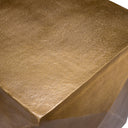 Brass Faceted Side Table Maratea
