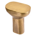 Brass Oval Side Table Cremona