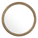 Leaves Patterned Oval Mirror Soave