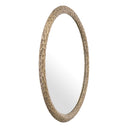 Leaves Patterned Oval Mirror Soave