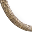 Leaves Patterned Oval Mirror Soave