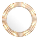 Antique Brass Artisan Mirror Monari