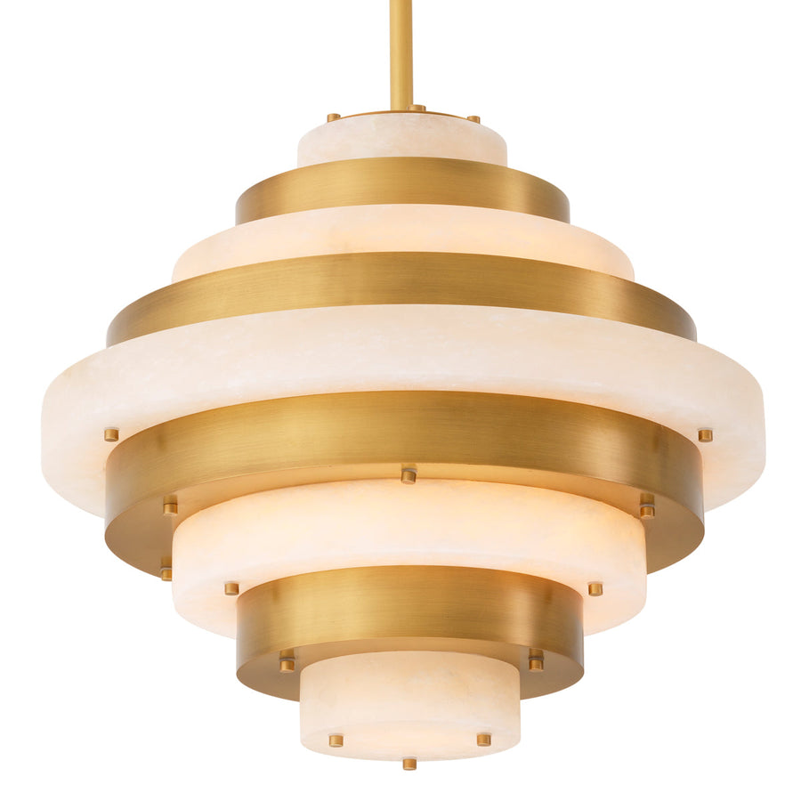 Alabaster Tiered Chandelier Lazzari