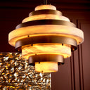 Alabaster Tiered Chandelier Lazzari