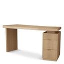 Natural Oak 3-Drawer Desk Sarah
