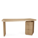 Natural Oak 3-Drawer Desk Sarah