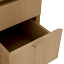 Natural Oak 3-Drawer Desk Sarah