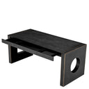 Charcoal Gray Oak Desk Rovigo