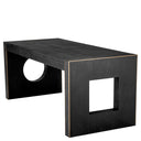 Charcoal Gray Oak Desk Rovigo