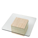 Travertine Pedestal Coffee Table Brindisi