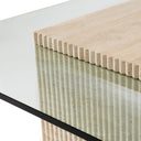 Travertine Pedestal Coffee Table Brindisi