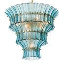 Glass Tiered Chandelier Toscano