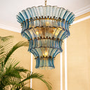 Glass Tiered Chandelier Toscano