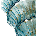 Glass Tiered Chandelier Toscano