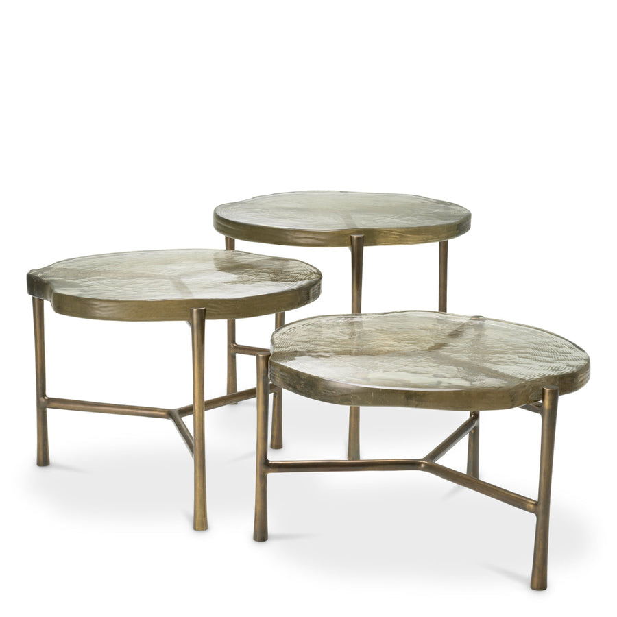 Frosted Glass Coffee Table (3) Baldovini