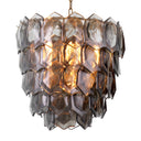 Layered Glass Chandelier Elias