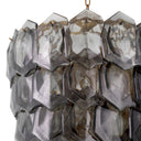Layered Glass Chandelier Elias