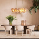 Champagne Disk Chandelier Hyde