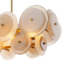 Champagne Disk Chandelier Hyde