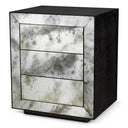 Antique Mirror Glass Nightstand Bogart