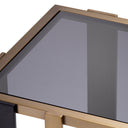 Black Glass Side Table Clio