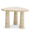 Travertine Triangular Side Table Larino