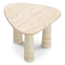 Travertine Triangular Side Table Larino