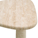 Travertine Triangular Side Table Larino
