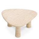 Travertine Triangular Side Table Larino