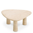 Travertine Triangular Side Table Larino
