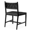 Woven Leather Dining Chair Tiberio
