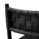 Woven Leather Dining Chair Tiberio