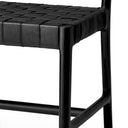 Woven Leather Dining Chair Tiberio