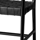 Woven Leather Dining Armchair Tiberio