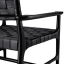 Woven Leather Lounge Chair Tiberio