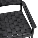 Woven Leather Lounge Chair Tiberio