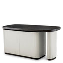 Gray Leather Rotating Desk Numana