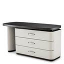 Gray Leather Rotating Desk Numana