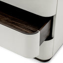 Gray Leather Rotating Desk Numana