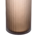 Brown Frosted Glass Vase Haight