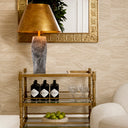 Vintage Brass Table Lamp Camelia