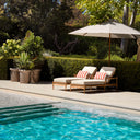 Natural Teak Outdoor Daybed Manzo