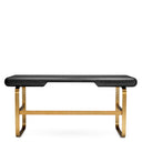 Gray Oak 2-Drawer Desk Nathaniel