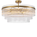 Glass Tiered Ceiling Lamp East