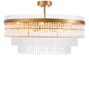 Glass Tiered Ceiling Lamp East