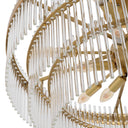 Glass Tiered Ceiling Lamp East