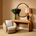 Curved Natural Rattan Chair Rafael